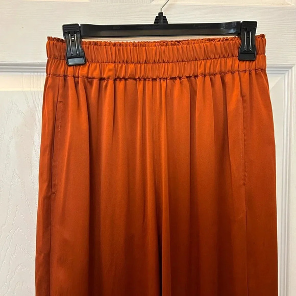 ! NICHOLAS Sonia Pant silk burnt orange size 6 - Picture 4 of 7
